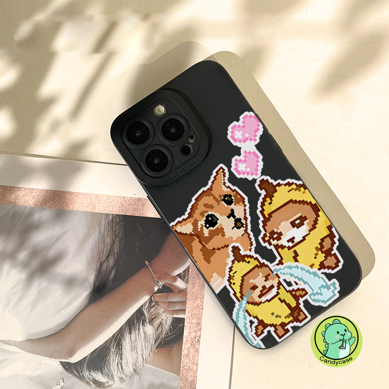 Ốp Điện Thoại Pixel Mèo Meme Ngộ nghĩnh Cho Samsung Galaxy S25 Edge S24 S23 S22 S21 S20 Ultra FE S10 Lite S9 S8 Plus Note 20 Ultra 5G 4G Ốp Lưng Mềm Chống Sốc Đơn Giản Mờ Dễ Thương