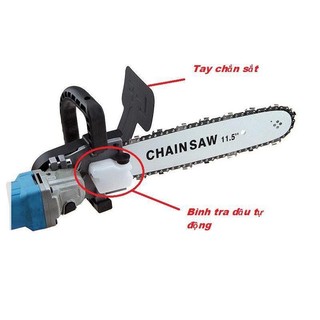 Bộ chuyển đổi cưa xích gắn máy mài cầm tay tra dầu tự động - Lưỡi cưa xích, bộ lam xích