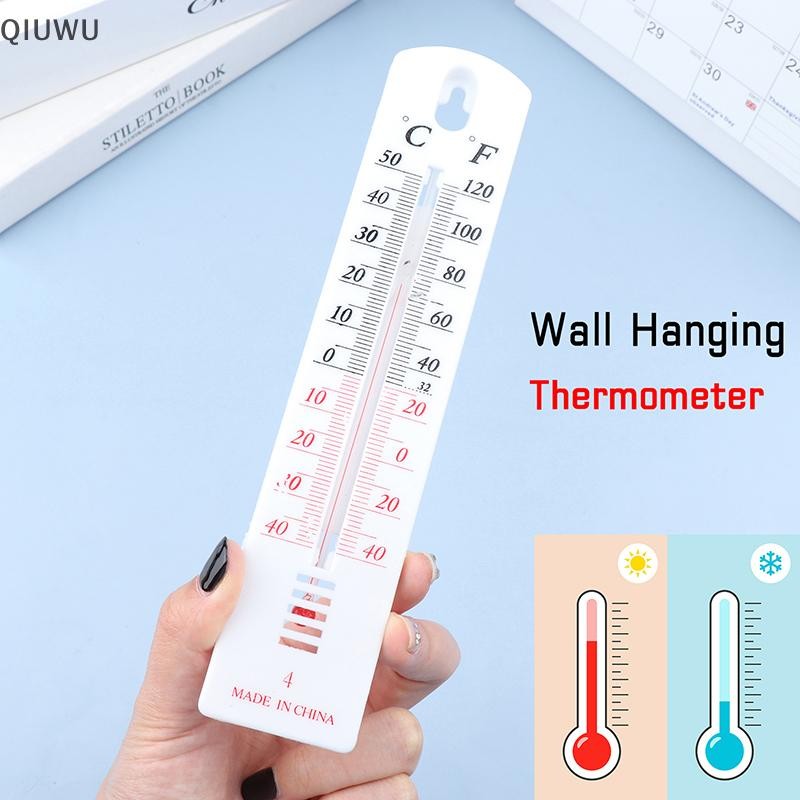Máy đo nhiệt độ treo tường QIUWU cho nhiệt kế gia đình trong nhà Máy đo độ ẩm giống rau củ nông nghiệp.
