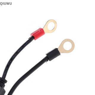 Qiuwu Đầu nối vòng đầu cuối pin xe máy khai thác Bộ sạc 12v Cáp chuyển đổi Y.