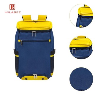 Hilabee Ba Lô Túi Tennis Ba Lô Lưng 3 Vợt Cho Nam Nữ Vải Oxford Bên Duffel Cho Đi Bộ Đường Dài Pickleball