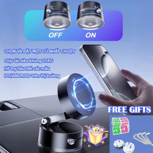 Giá Đỡ Điện Thoại Gấp Xoay 360°, Cốc Hút Chân Không Từ Tính Đa Năng Ổn Định Và Không Bị Trượt