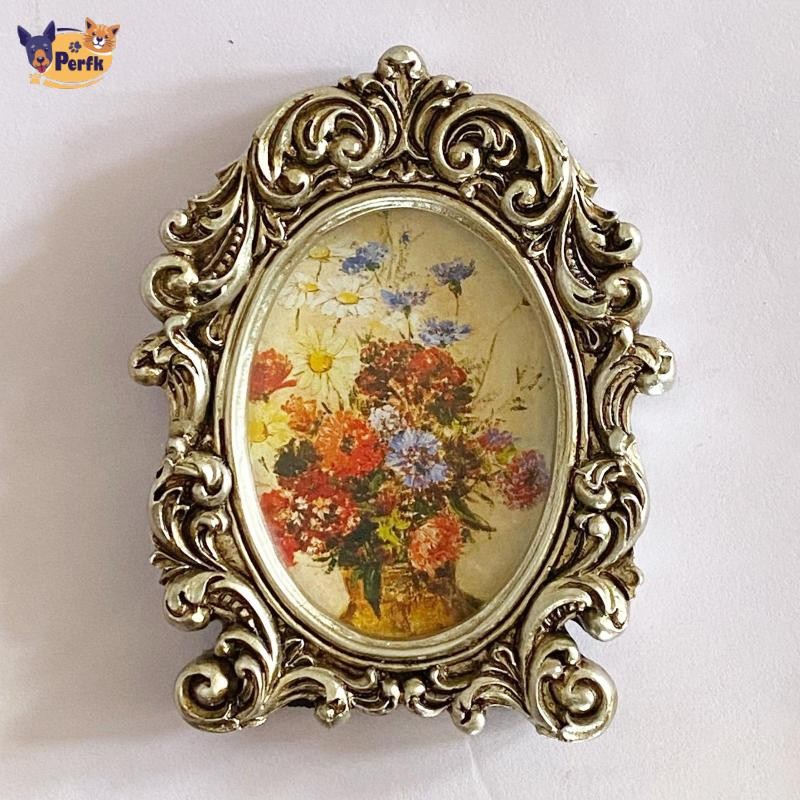 Khung Ảnh Retro Để Bàn Khung Ảnh Treo Tường Trang Trí Phòng Ngủ Đám Cưới, Vàng, Khung Ngoài 10cmx12cm