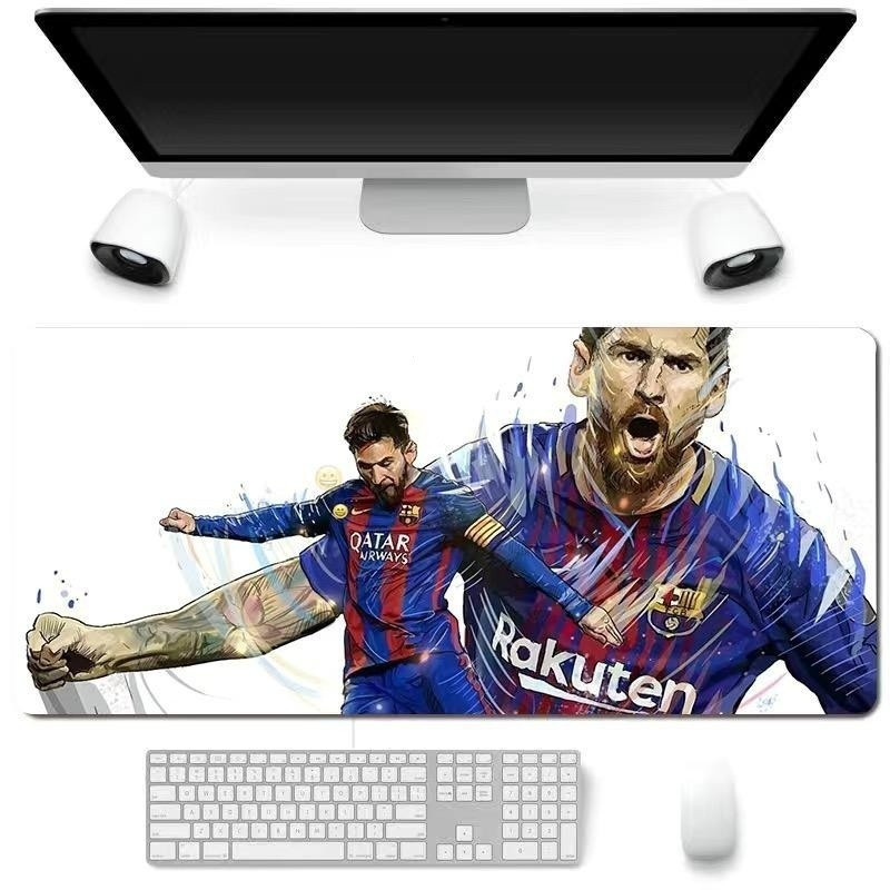 Miếng Lót Chuột Messi Ronaldo Neymar World Cup Trận Bóng Đá Siêu Sao Cực Lớn Dày Bàn Phím Máy Tính Bàn Nam Văn Phòng Trang Trí Bàn Quà Tặng Cho Bóng Đá Fa