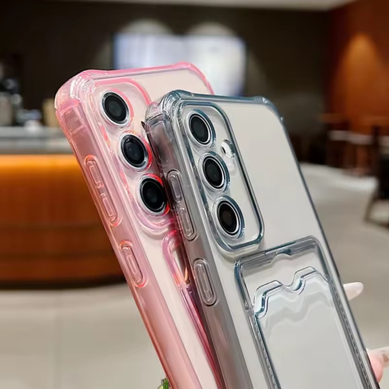 Ốp Điện Thoại Màu Trơn Có Ngăn Đựng Thẻ Cho Samsung ss Galaxy A57 A37 A56 A55 A54 A36 A35 A34 A26 A25 A16 A15 A14 A06 A05 A05s 5G 4G 2026