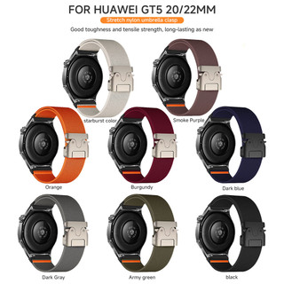 Dây đeo đồng hồ Nylon đàn hồi 20mm 22mm cho Samsung Galaxy Watch 7 6 5 4 40mm 44mm 6 Dây Nylon cổ điển 47mm cho đồng hồ GT5 4Pro 3 Vòng đeo tay