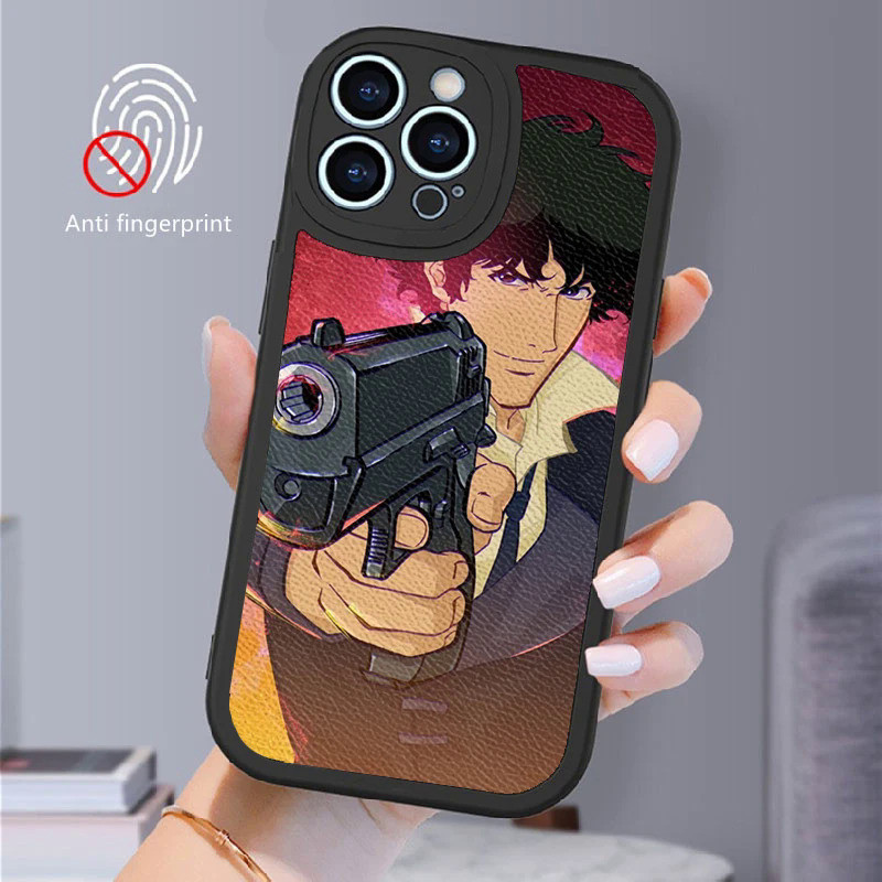 Ốp Lưng Da Cừu TP-1 Cowboy Bebop Cho iPhone 17,15 14 13 11 12 Pro Max Mini 8 7 Plus SE 2020 X XR XS MAX Túi Mềm 0728