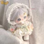 【Bingo】Búp bê cotton 20 cm có bộ xương, đồ chơi nhồi bông [có quần áo được chỉ định] búp bê mặc đồ dễ thương, tóc bạc, búp bê nhồi bông, quà tặng cho bé gái (0271)