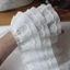 Vải voan lưới xếp li DELMER, Ren viền voan tinh tế sang trọng, Đồ may vá Vải tuyn DIY Trắng Đen Vải tuyn Ren Viền ruy băng
