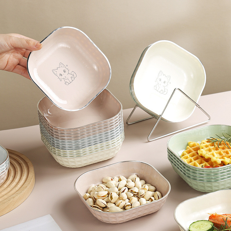 2 Chiếc Hoạt Hình Cấp Thực Phẩm Dim Sum Đĩa Đĩa Đĩa Món Ăn Nhỏ Khay Bánh Món Ăn Lạnh Món Ăn Trái Cây Xương Đĩa Món Tráng Miệng Đĩa Ăn Nhẹ Đĩa Kẹo Đĩa Nước Sốt Món Ăn Gia Vị Đĩa Nước Tương Đĩa