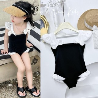 B9- Đồ bơi phối nơ bé gái - Size 9-32Kg