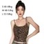 IAPPORTUNIA Da Báo In Sling, Look Slim Summer Spice Girl Vest, Thời Trang Thoáng Mát Thông Thường Khí Ống Top Ngoài Trời
