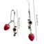 BTF Sweet Strawberry Đính Hạt Mặt Dây Chuyền Quyến Rũ Cho Điện Thoại Di Động Và Móc Khóa Dây Điện Thoại