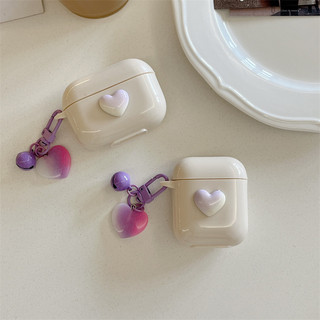 Purple Love Thích hợp cho Airpods4 Airpods1 / 2 3 pro2 AirPodsPro Bộ tai nghe AirPodsPro pro2 3 4 Vỏ bảo vệ Bluetooth không dây Vỏ bảo vệ tai nghe