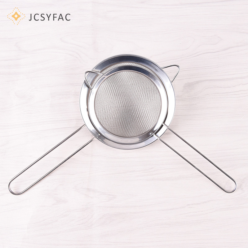 Jcsyfac Nhà Bếp Dây Thép Không Gỉ Lưới Mịn Lọc Dầu Bột Rây Lọc Sifter Sàng
Nhà bếp Dây thép không gỉ Lưới mịn Lọc dầu Bột lọc Sifter Sàng
Bếp St