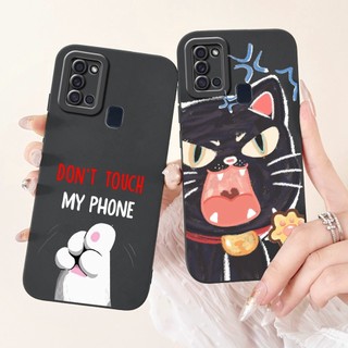 Dành Cho Samsung Galaxy A21s A31 Vỏ Bảo Vệ Ống Kính Samsung A21s A31 SM-A217F SM-A315F Dễ Thương Gấu Trúc Mèo Phi Hành Gia Hoạt Hình Silicon Mềm