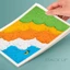 GREA 50 Tờ / bộ Giấy đặc biệt Pastel Dầu, Giấy vẽ sơn dầu dày vuông 200g, Giấy vẽ trống đa kích thước chất lượng cao Graffiti màu nặng