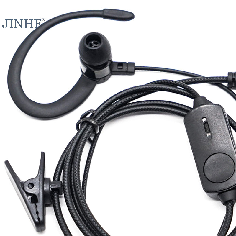Tai nghe JINHF EarHook cho BF760 BF996 Bộ đàm Walkie Talkie Tai nghe Mic K-Plug Có dây Hai chiều Ham Radio Tai nghe HOT