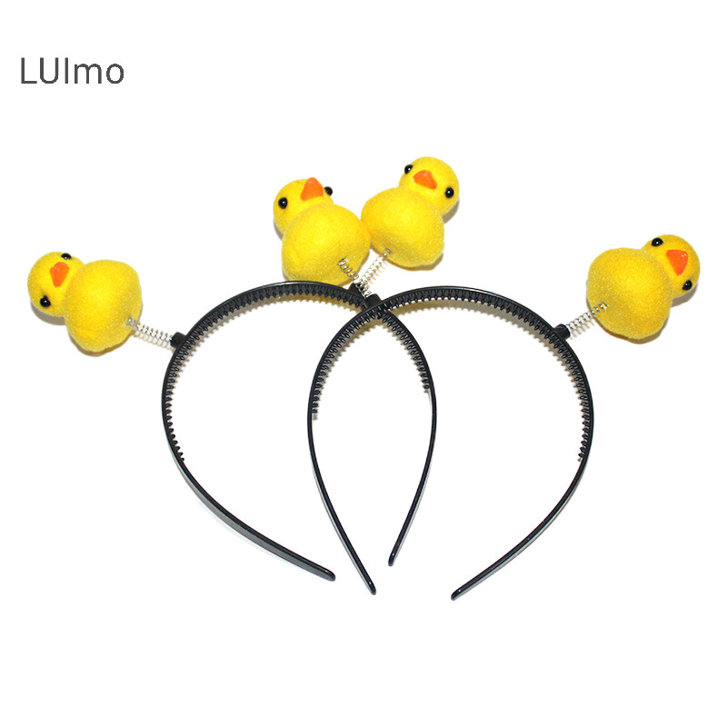Luimo Hoạt Hình Dễ Thương Nhỏ Vịt Vàng Mũ Trang Điểm Tóc Mỏng Vòng Rửa Mặt Băng Đô Quấn Tóc Cho Nữ Cô Gái Phụ Kiện Tóc SBS