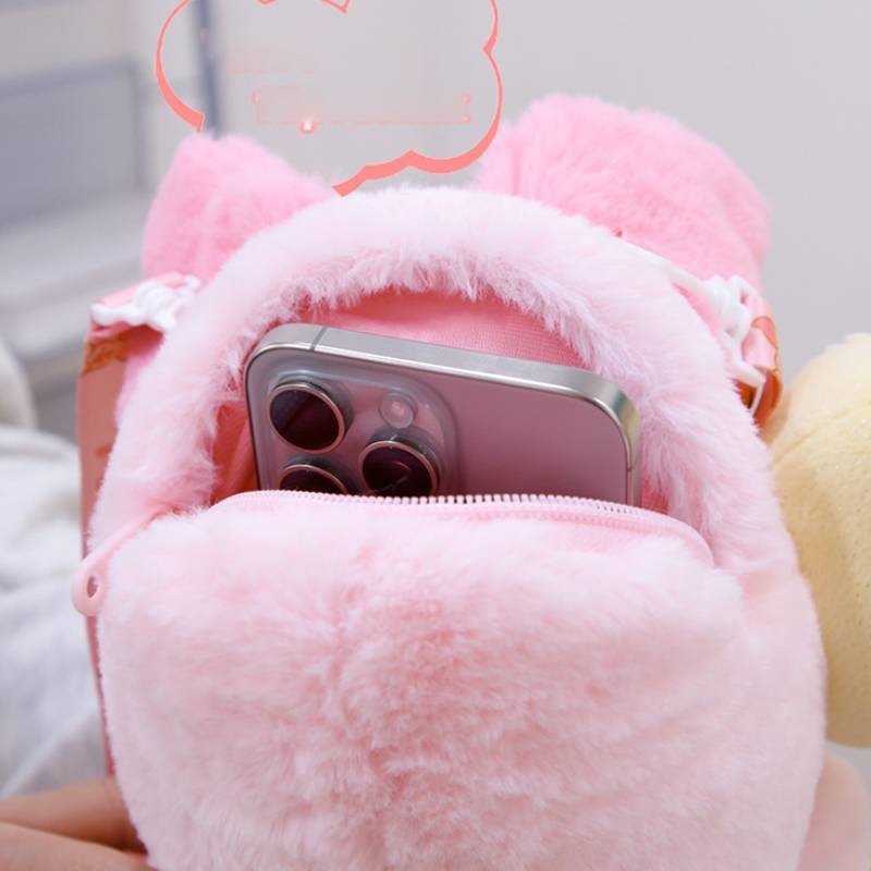 Winnie the pooh Hoạt Hình Dễ Thương Túi Đeo Vai Sang Trọng Búp Bê Ba Lô Trang Trí Ba Lô Dung Tích Lớn Túi Đeo Ngang