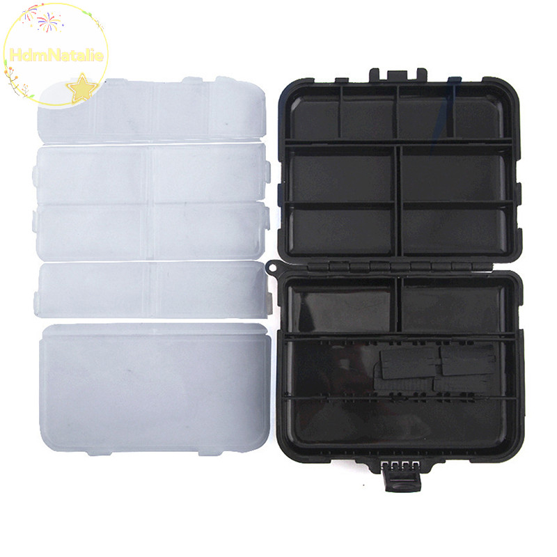 Hdmnatalie Hộp Bảo Quản Mini Hai Lớp Có Thể Tháo Rời Câu Cá Hộp Muỗng Câu Cá Móc Mồi Hộp Bảo Quản Phụ Kiện Câu Cá VN
