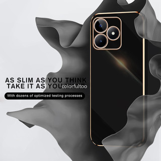 Vỏ Mạ 6D Cho Realme C63 C61 C53 C51 NFC Note 50 60 Note50 Note60 RealmeC63 4G 2024 Vỏ Điện Thoại Silicon TPU Mềm Lỏng Cho RealmeC51 Ốp Lưng Cặp Đôi Chống Sốc