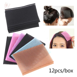 12 Miếng Dán Tóc Miếng Dán Tóc Kẹp Bằng Cố Định Liền Mạch Ma Thuật Dán Bài Viền {VN}