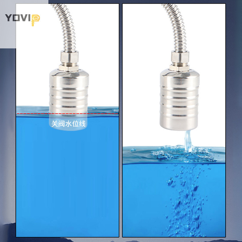 Van phao điều khiển mực nước hoàn toàn tự động bằng thép không gỉ YOVIP 304, Van phao tự động tắt cho nước VN