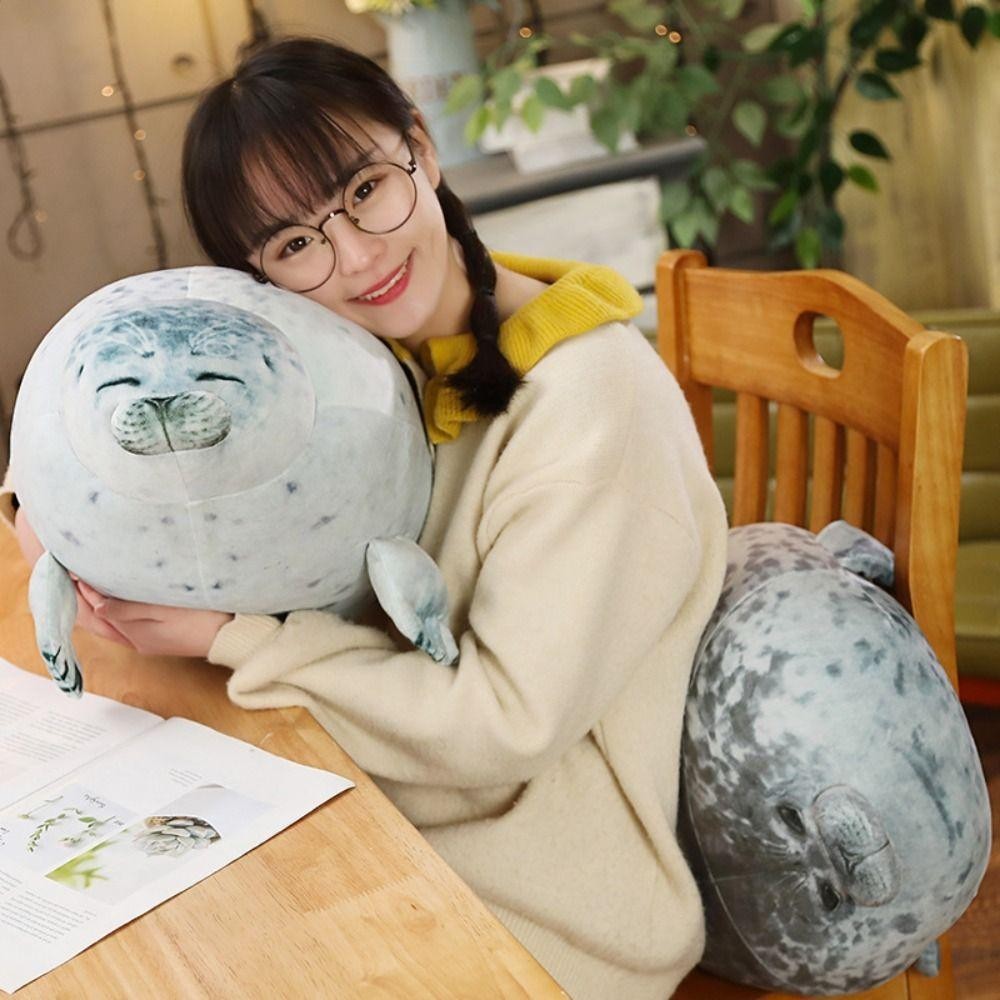 ITRUMPET Seal Đồ chơi sang trọng, Gối mềm mại dễ thương, Bông PP hợp thời trang Mũm mĩm Quà tặng lớn cho bé trai bé gái Người lớn