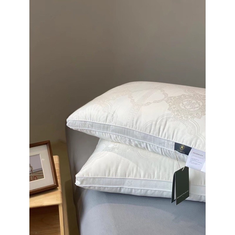 (RG56) (1 Đôi) Ruột Gối Bông Xơ Đậu Nành Nguyên Chất Vỏ Tencel 100s Cao Cấp - Memminbedding Luxury