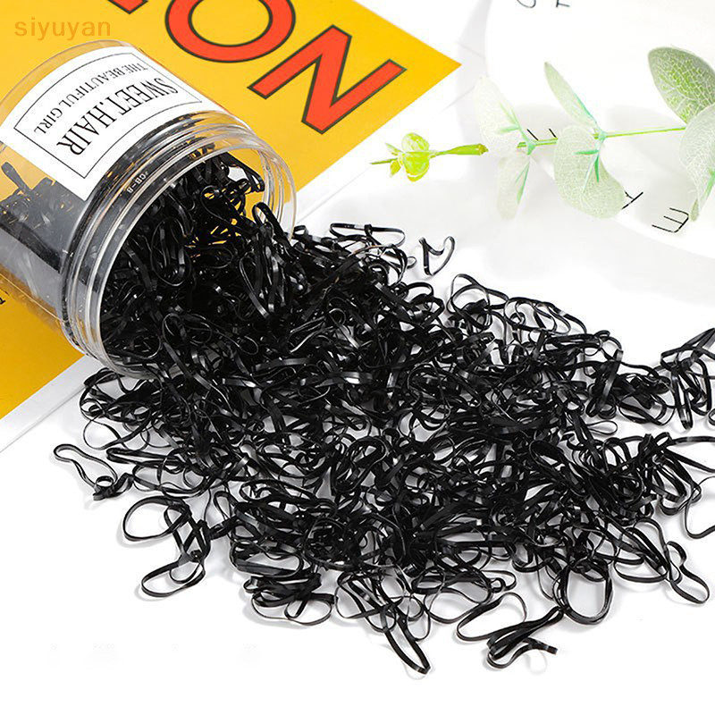 Siyuyan Mới 500 Chiếc Bé Gái Nhiều Màu Sắc Dùng Một Lần Dây Buộc Tóc Trẻ Em Đuôi Ngựa Giá Đỡ Dây Trẻ Em Phụ Kiện Tóc VN