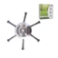 CAST 1 Cái Đầu Bàn Chải Cỏ, Đầu Máy Cắt Cỏ Đĩa 6 inch, Dây Thép Bền Loại Bỏ Bánh Xe Rêu Rỉ Đa Năng Cỏ Đầu Tông Đơ