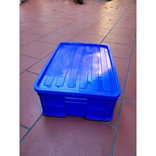 Thùng nhựa 19S sóng bít kích thước 61*42*19cm nuôi cá trồng rau đựng dụng cụ linh kiện