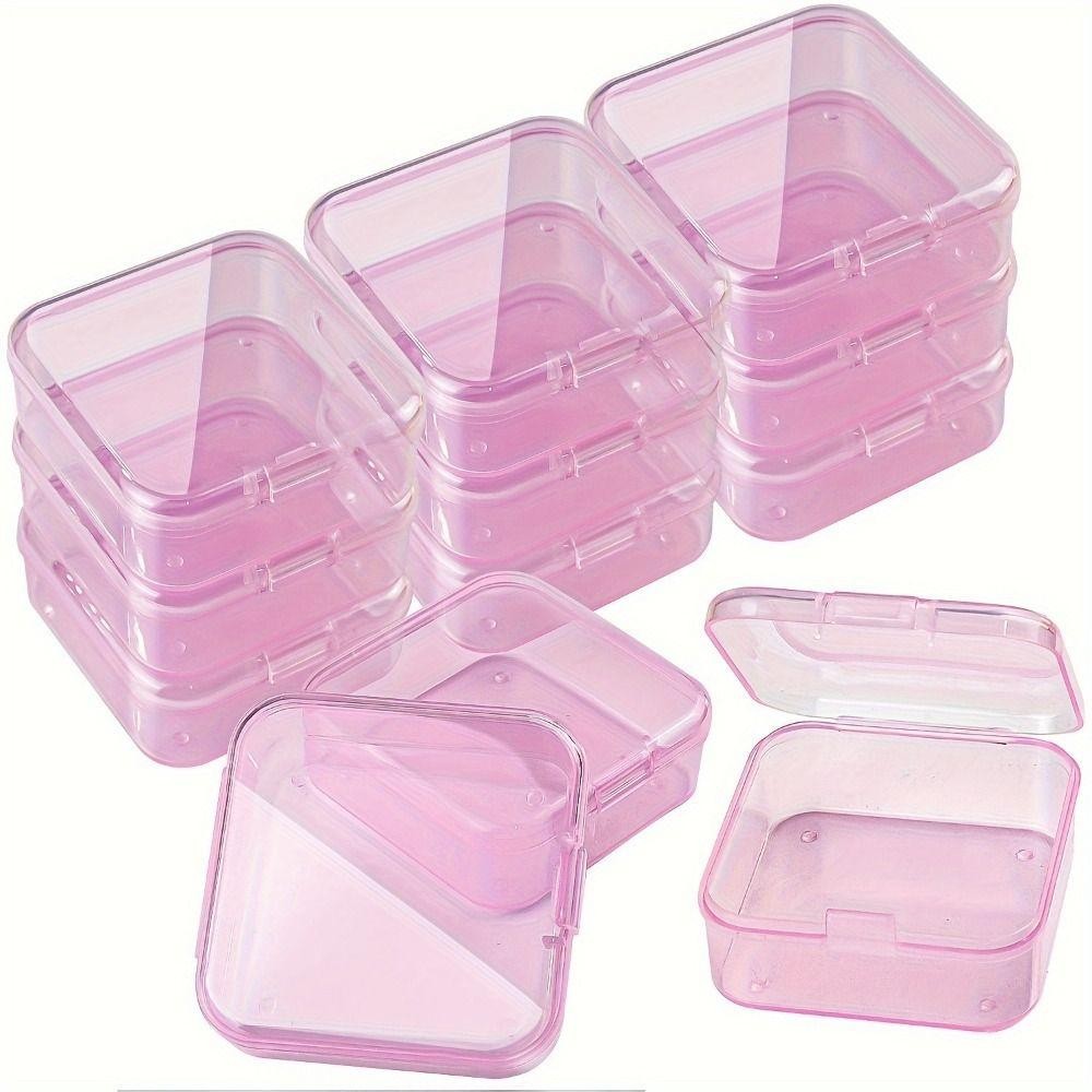DAYBREAK Hộp Bảo Quản Trong Suốt, Hàng Thủ Công DIY Hộp Đựng Thuốc, Trang Sức Đa Năng Phụ Kiện Tóc Móng Tay Nghệ Thuật Kim Cương Hộp Bảo Quản