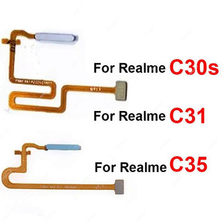 Cho Realme C30S C31 C35 C53 Cảm Biến Vân Tay Cáp Mềm Nút Nguồn Cảm Biến Mở Khóa Cảm Ứng Cảm Ứng Gia Đình Vân Tay Cảm Biến Cáp Mềm