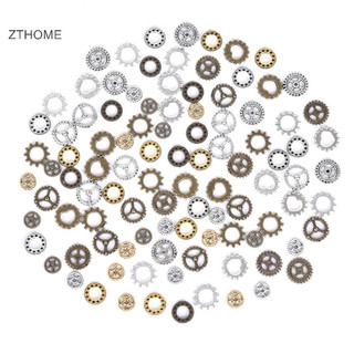 Zthome 100 Chiếc Cổ Steampunk Bánh Xe Bánh Răng Ch Mặt Dây Chuyền DIY Handmade Trang Sức HOT