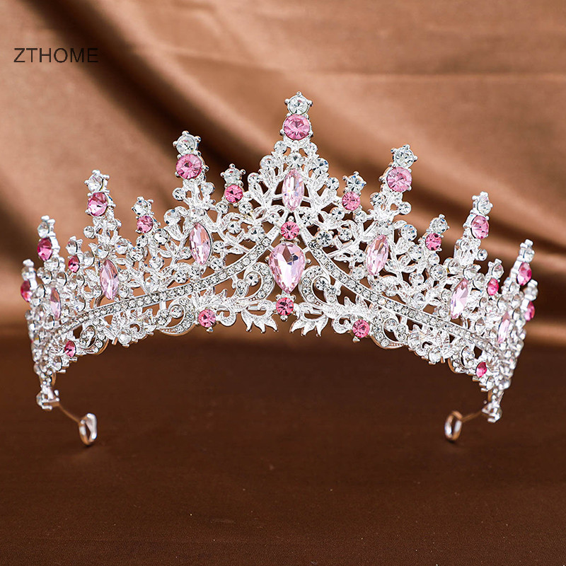 Zthome Công Chúa Vương Miện Tiaras Mũ Đội Đầu Dự Tiệc Sinh Nhật Cô Dâu Vương Miện Cho Đám Cưới Cô Dâu Tóc Trang Sức HOT
