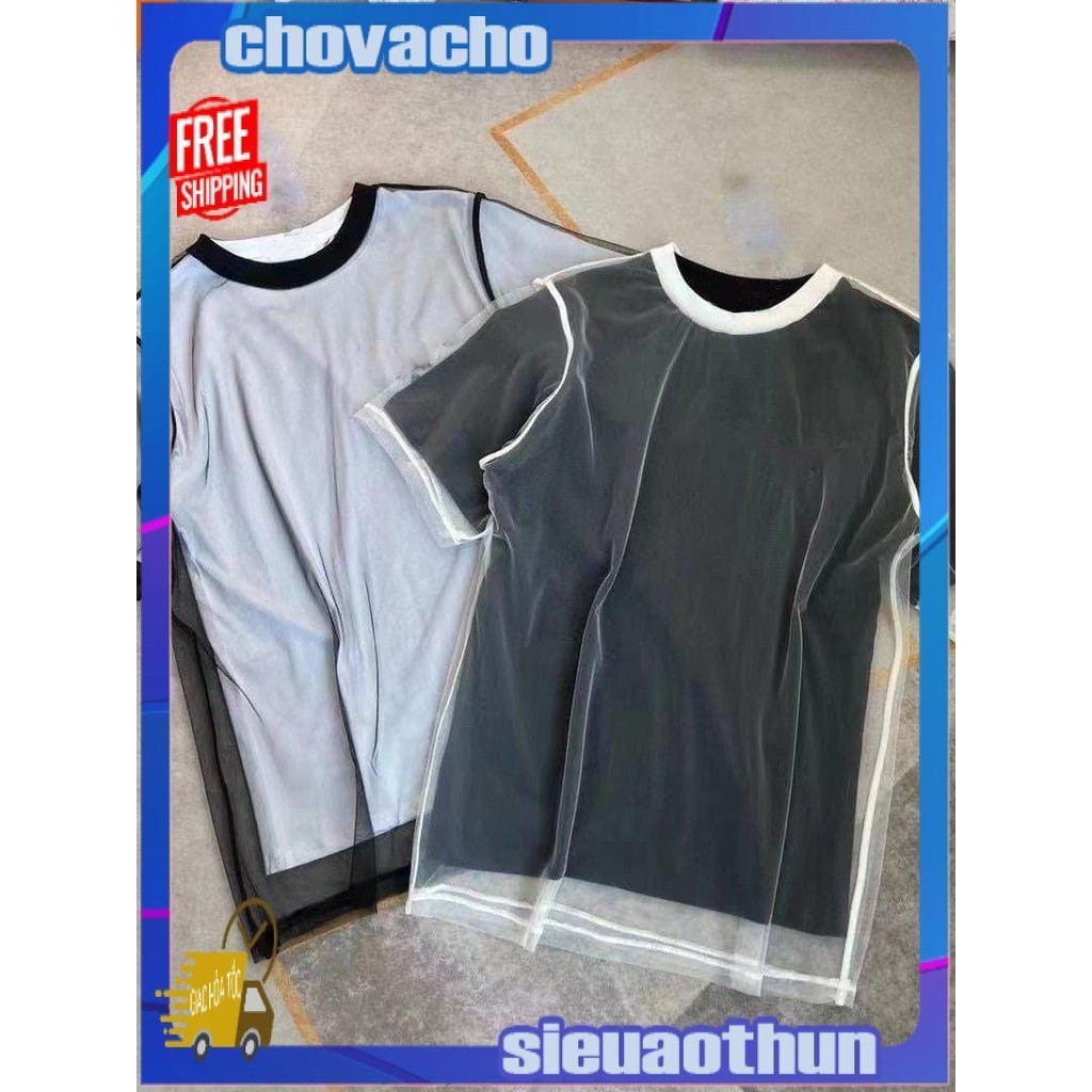 Áo tơ mỏng dệt cổ tròn FJELLY ICVCVNI Unisex