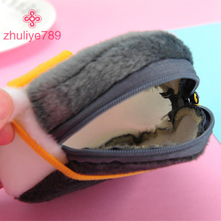 < zhuliye789 > Ví sang trọng hình chim cánh cụt dễ thương Năng lượng tích cực mềm Ví đựng tiền xu sang trọng Penguin
