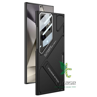Vỏ Giáp Chân Đế Cho Samsung Galaxy S25 S24 S23 S22 Vỏ Bảo Vệ Phim Ống Kính Cường Lực Siêu