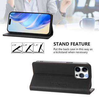 Ốp Lật Da Sang Trọng Cho IPhone 16 15 14 ProMax 13 Mini 12 11 Pro max 13 Pro XR X XS max 7 8 plus se2020 Ví Từ Tính Đựng Thẻ Đứng Vỏ Điện Thoại