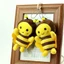 Móc khóa sang trọng JKDESIGN, có dây chuyền 12cm Mặt dây chuyền ong sang trọng, Túi ong mật hoạt hình Mini quyến rũ trẻ em