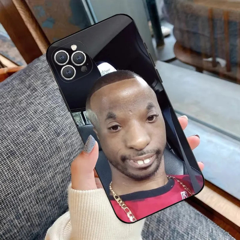 Ốp điện thoại TK-1 Cool Ugly Man cho iPhone 16, 17,15,14,13,12,11, Plus, Pro Max, XS, X, XR, SE, Mini, 8,7 Vỏ silicon mềm màu đen kz0