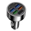 Bộ sạc xe hơi USB C đa cổng 6 trong 1 MOON có màn hình kỹ thuật số để sạc nhanh điện thoại
