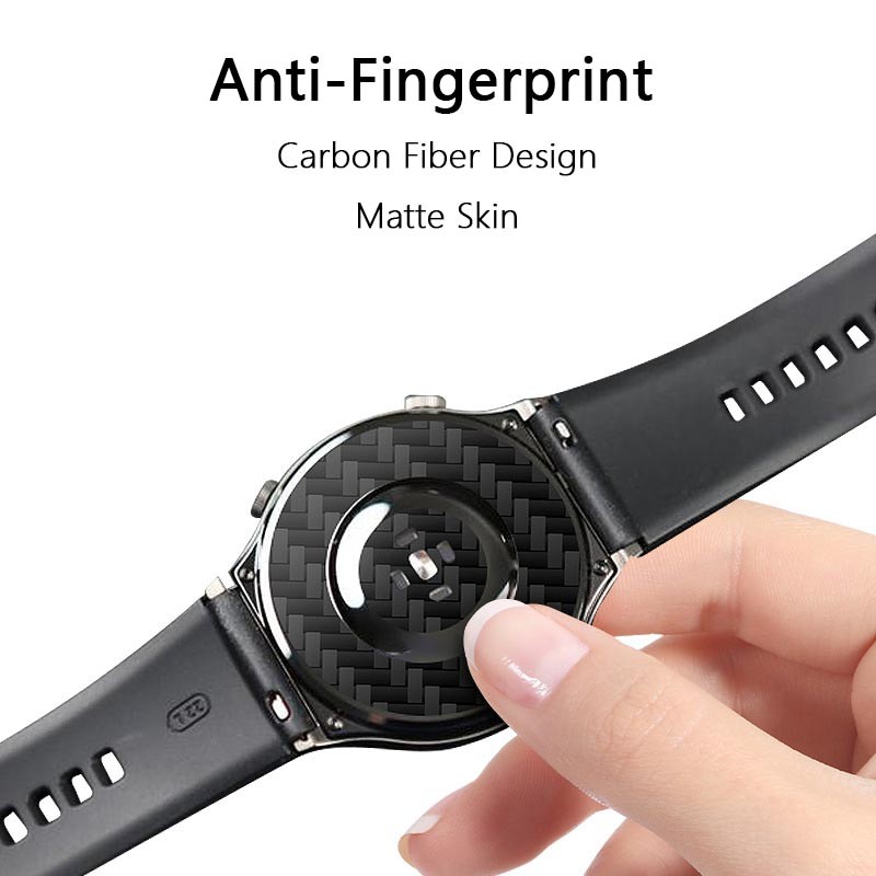 Dành Cho Huawei GT3 SE GT2 Pro ECG GT5 GT4 46mm GT Runner GT2e Chất Lượng Cao Sợi Carbon Phía Sau Phim Miếng Dán Bảo Vệ Đồng Hồ Cho Huawei Watch 4 3 Pro 46mm 48mm Buds Honor GS Pro Magic 2