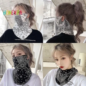 < Honeyba > Mặt nạ Punk thời trang dành cho nam nữ Mặt mùa hè Cổ chống tia cực tím Khăn quàng cổ Hip Hop Thể thao ngoài trời Khăn quàng cổ đi xe đạp