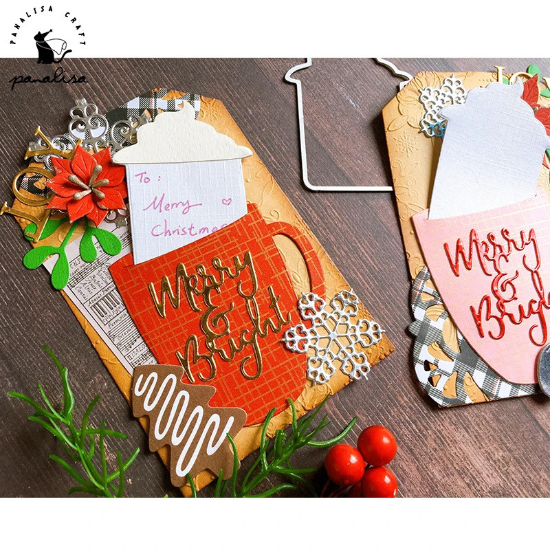 Cupcake Kem Món Tráng Miệng Kim Loại Thép Carbon Cắt Khuôn DIY Dập Nổi Mẫu Sổ Lưu Niệm Album Ảnh Thiệp Chúc Mừng Cắt Chết Giấy Nghệ Thuật Khuôn