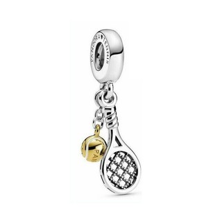 Có sẵn hạt charm vợt tennis & cầu lông, mặt dây chuyền treo (phù hợp với vòng tay charm), trang sức DIY
