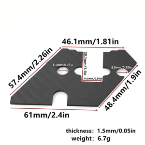 Sợi Carbon Lắp Ráp Chống Cát Che Bụi Cho Tamiya TT02 TT-02 1 / 10 RC Xe Nâng Cấp Phần
