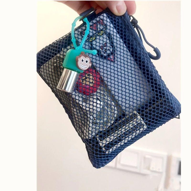 Túi đựng lưới có dây kéo đôi phong cách Nhật Bản Muji